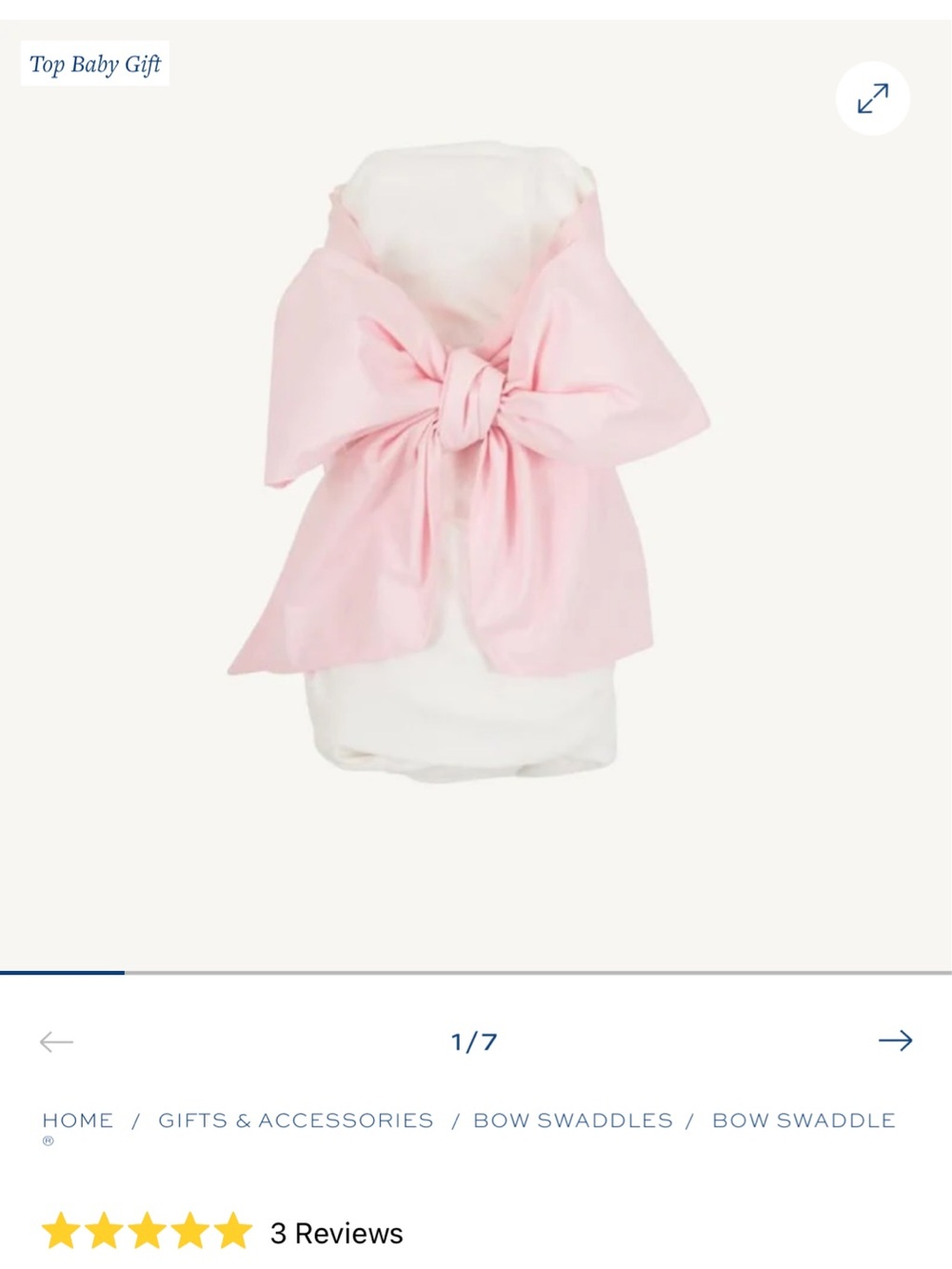 The Beaufort Bonnet Company Pink Bow Swaddle